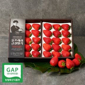 [금실딸기] 수출하는 프리미엄 GAP 고당도 지리산 자락 금실 딸기 820g(특/24-40입)