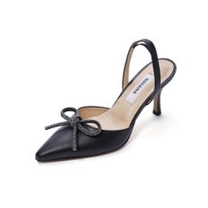 Jewel Ribbon Slingback_Black