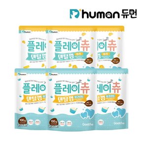 플레이츄 HACCP 덴탈껌 100g 2종 6팩/강아지껌 애견껌 치석케어