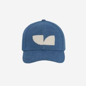 이로 그렙 음양 자수 캡 데님 라이트 베이지 Iro Greb Yin Yang Embroidered Cap Denim Light Be