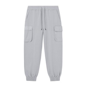 Edge Slit Pocket Jogger Pants  Light Grey  _P348904067