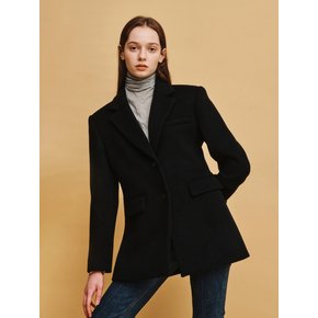 WOOL SEMI A LINE JK (BK)