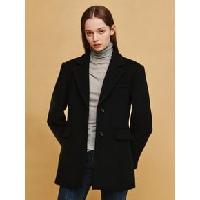 WOOL SEMI A LINE JK (BK)