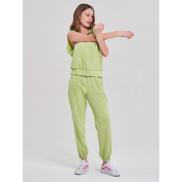 밴딩 저지 조거팬츠 MW3ML115_LGN