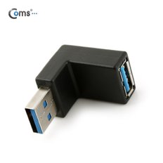 USB 3.0 젠더- 연장(M/F) 꺾임형/Black SP942