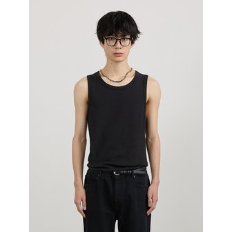 티메이커 LAYERED SOLID SLEEVELESS WT