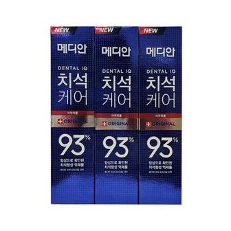 아트박스 /오투에니원 메디안 치석 오리지널 치약 120g x 3개입