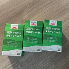 [웰빙창고] 고려은단 식물성 퓨어 알티지 오메가3 기억력+ 60캡슐 x 3개 (S38305142)