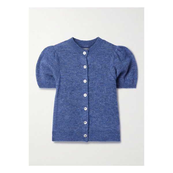 도엔 애니사 알파카 혼방 가디건 블루 1647597353900819