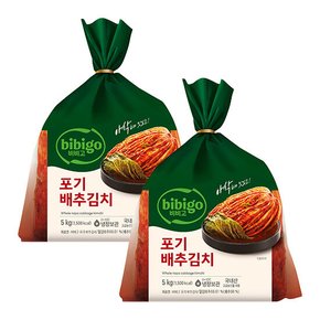 [CJ] [100프로 국산 직배송] 비비고 포기배추김치 5KG x 2개