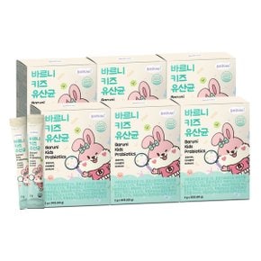 바르니 키즈 유산균 어린이 낙산균 프로바이오틱스 2g x 30포, 6박스