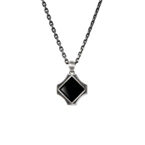 Octagon Black Onyx  Pendant