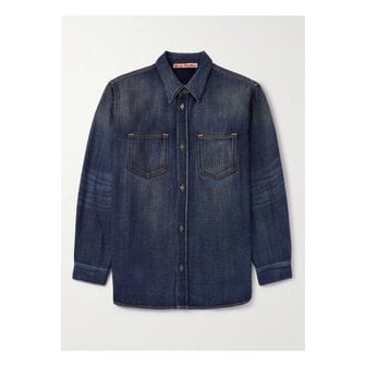 아크네스튜디오 카르토 유 요요기 오버사이즈 데님 오버셔츠 블루 46376663162902759
