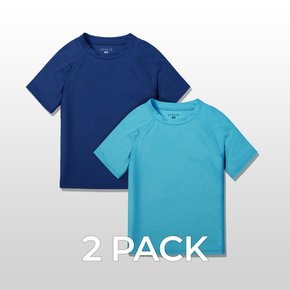 애슬리오 주니어  하이퍼드라이 라운드 반팔 2팩 AO-CKS25
