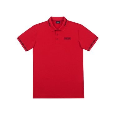 MARTINE GOLF [정상가 218000원]남성 스트라이프 피케티셔츠 레드 (Z0C120576)