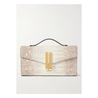 DEMELLIER 드멜리어 더 벤쿠버 리자드 이펙트 가죽 클러치 오프 화이트 1647597357778875