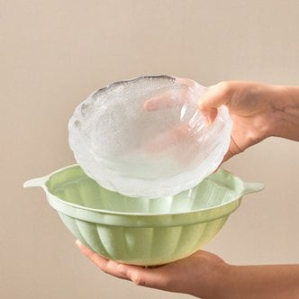 핫한날 얼음그릇틀 소형 대형 아이스 보울 화채 냉면 소바 물회 얼음사발 만들기 트레이