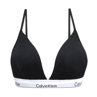 Calvin Klein 캘빈클라인 언더웨어 CK 여성 모던 코튼 트라이앵글 논패드 브라렛 속옷 블랙 QF1061-001