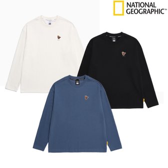 내셔널지오그래픽 [시흥점] N251UTS051 남여공용 동물 와펜 세미 오버핏 티셔츠