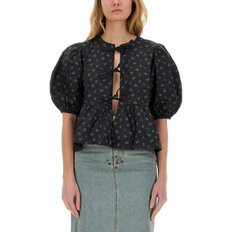 [해외배송] 가니 퍼프 슬리브 플로럴 블라우스 W0152 252