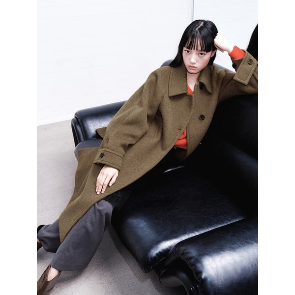 Signature Volume Silhouette Coat  Yellowish Brown (KE5X30M02C)