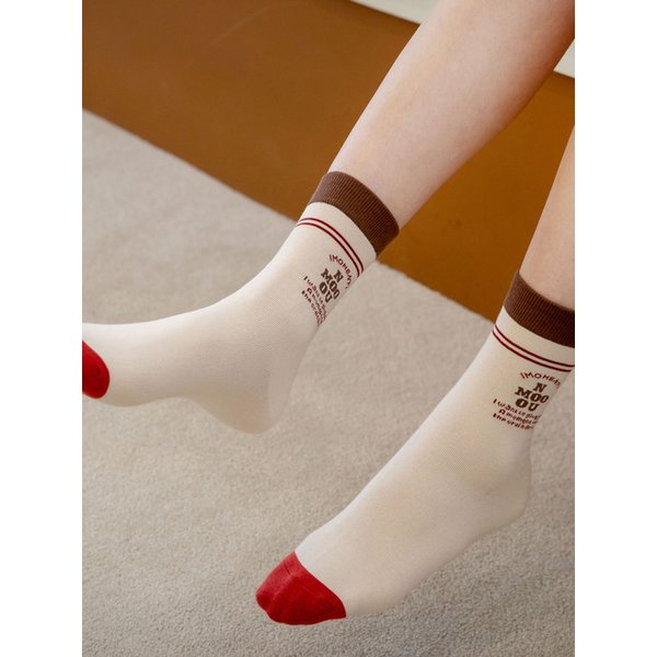 NMOO.OU_S34_NMOO SIGNATURE SOCKS_beige