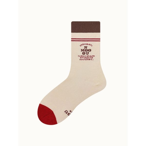 NMOO.OU_S34_NMOO SIGNATURE SOCKS_beige