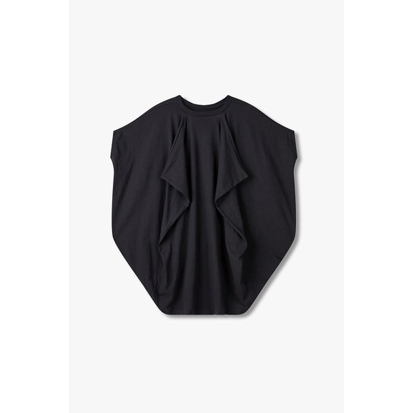 윙 실루엣 코튼 티셔츠 (다크 그레이) EN15108030000