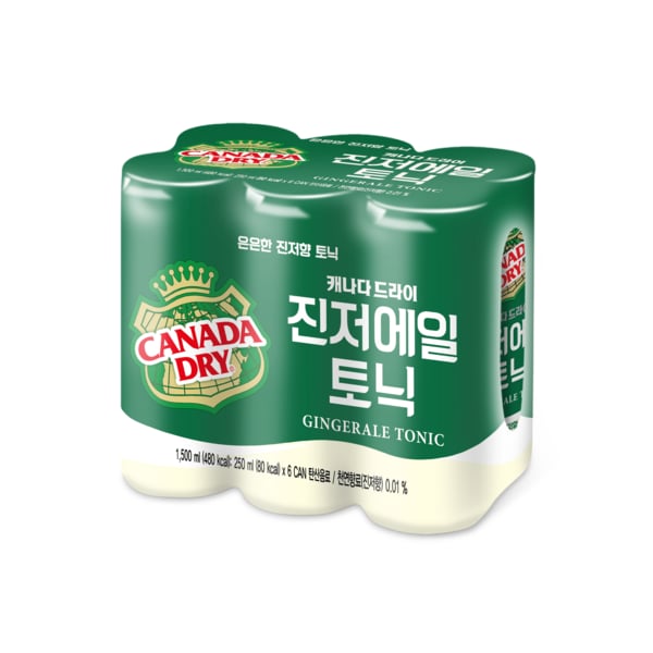 캐나다드라이 진저에일 토닉 250ml*6