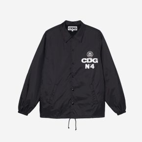 CDG x 스투시 코치 자켓 블랙 CDG x Stussy Coach Jacket Black