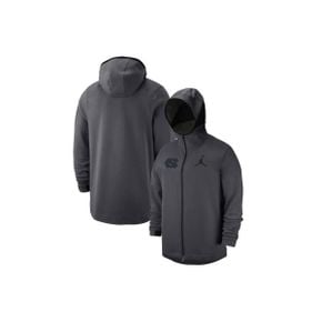 4381541 Jordan Brand Mens Nike Anthracite North Carolina Tar Heels Tonal Showtime Full-Zip