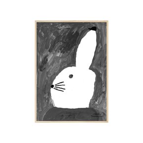 그림액자 RABBIT WITH SMALL HAT POSTER,  파인리틀데이