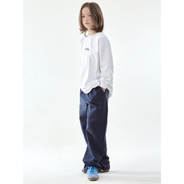 [SET] 오실롯스트릿 + 일자스웻 (화이트/네이비)