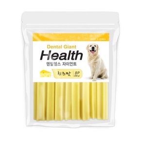 덴탈헬스플러스 자이언트 치즈맛 8개입 260g 대형견 개껌