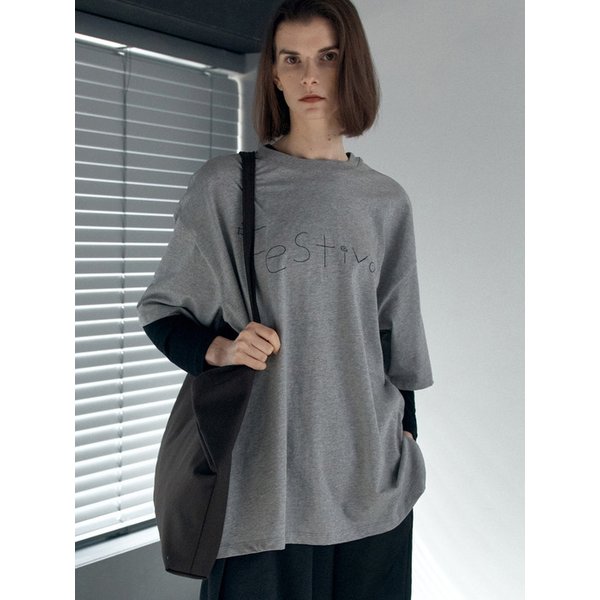festival t-shirt_melange gray
