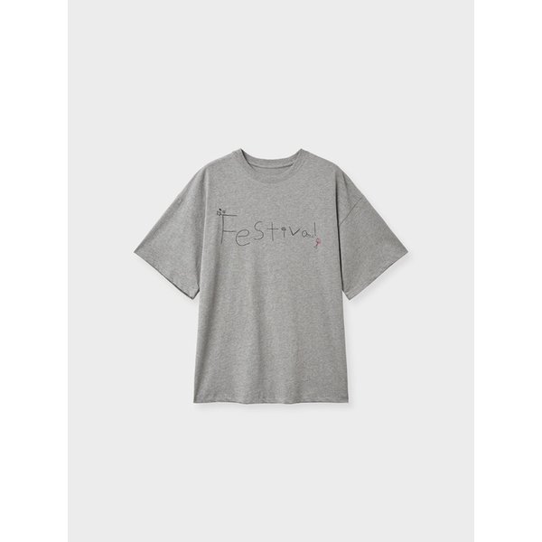festival t-shirt_melange gray