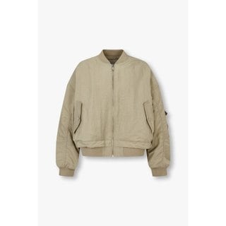 VOV [부산점] 보브)) 나일론 오버 핏 크롭 블루종 (7125120701)