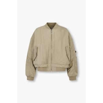 VOV [부산점] 보브)) 나일론 오버 핏 크롭 블루종 (7125120701)