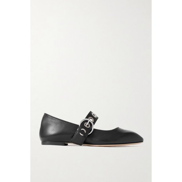 에이디 우마 아이렛 장식 가죽 메리 제인 발레리나 플랫 46376663162976815