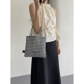 Padded mini bag_ Black check