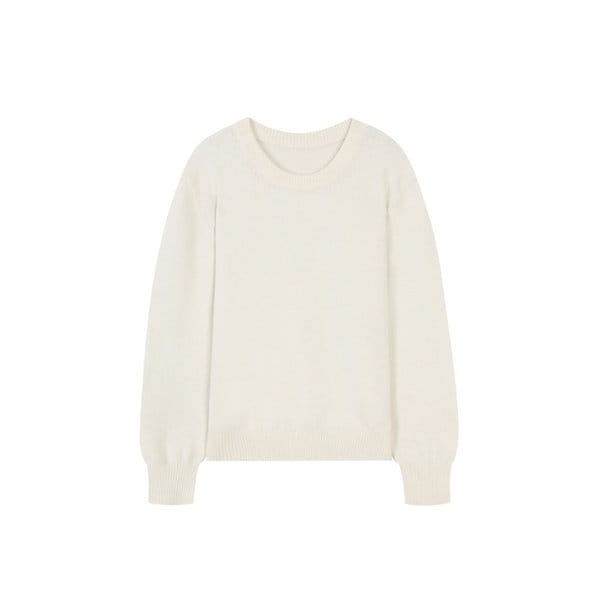 하찌 라운드넥 세미 크롭 풀오버   (TJUCX9903)