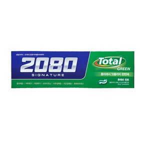 2080 시그니처 토탈그린 후레쉬 민트 치약 125g