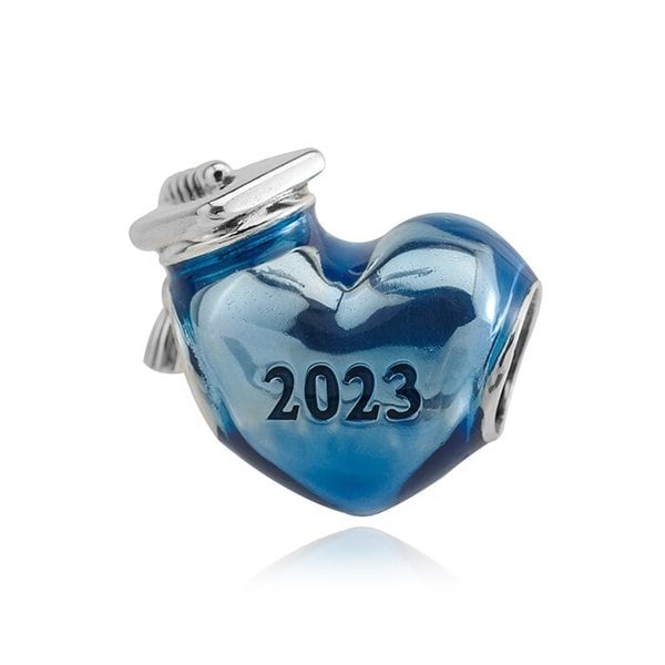 판도라 792590C01 블루 2023 그레듀에이션 하트 참