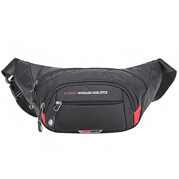 [옷자락] 남성 캐주얼 지퍼 수납 운동 바디핏 크로스 힙색