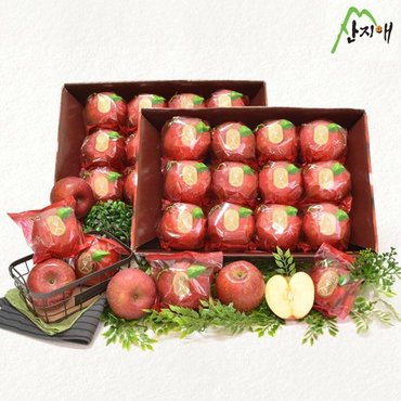 산지애 [2024햇사과] 산지애 씻어나온 꿀사과 3kg 2box (중대과)