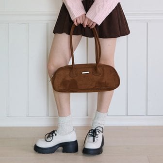 핑크파인애플 SUEDE BAGUETTE BAG_BROWN