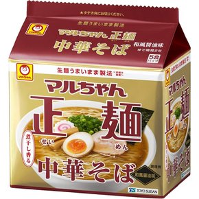 마루 짱 마루 양면 중화 소바 일본식 간장 5 식 팩 (105gX5P) × 6 개