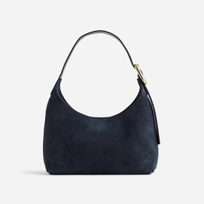 [MADEWELL - THE SCULPTURAL] 메이드웰 버클 스웨이드 숄더백 토트백 Indigo