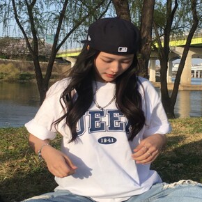 매장정품 지프 JEEP JR5TSU183WH 여름옷 데일리룩 5 아치 빅로고 반팔 티셔츠 5 6146101