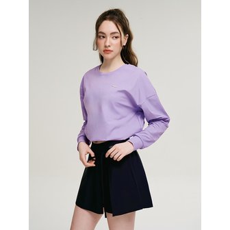 레이지비 [SET] 에어파스텔 스트링 여성 롱 슬리브 + 랩스커트 라벤더